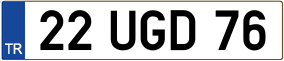 Trailer License Plate